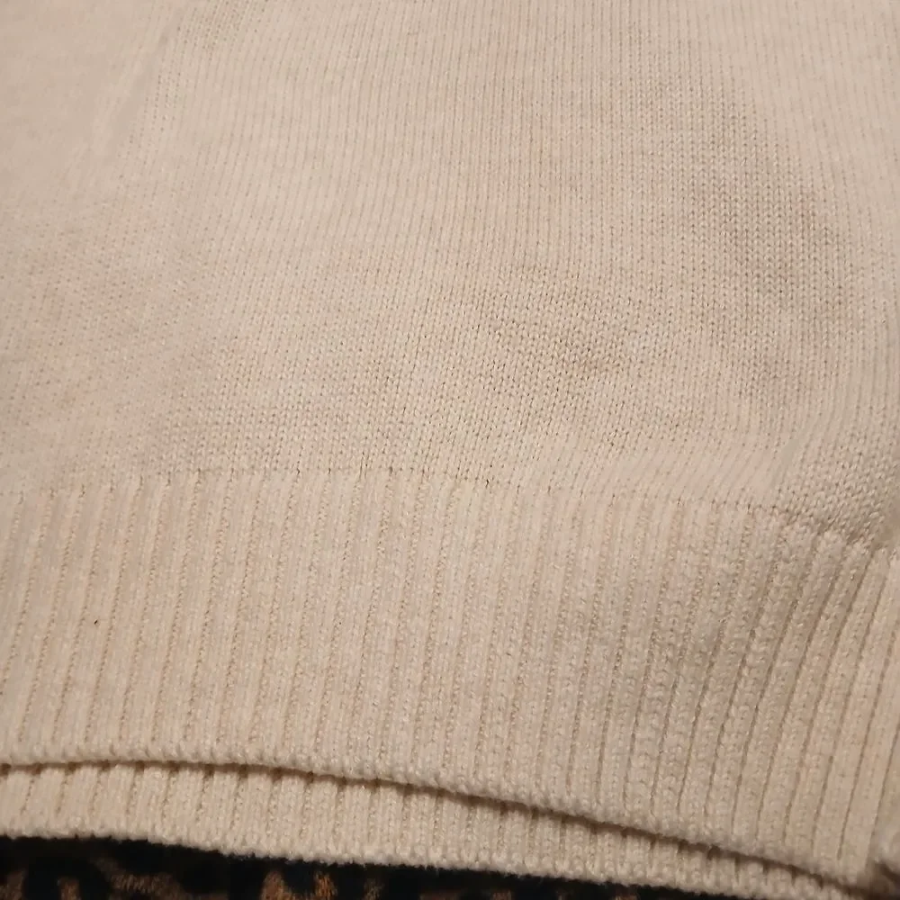 NWT ST. JOHN'S BAY Mock Turtle Neck Sweater With Zipper Men's Size Medium